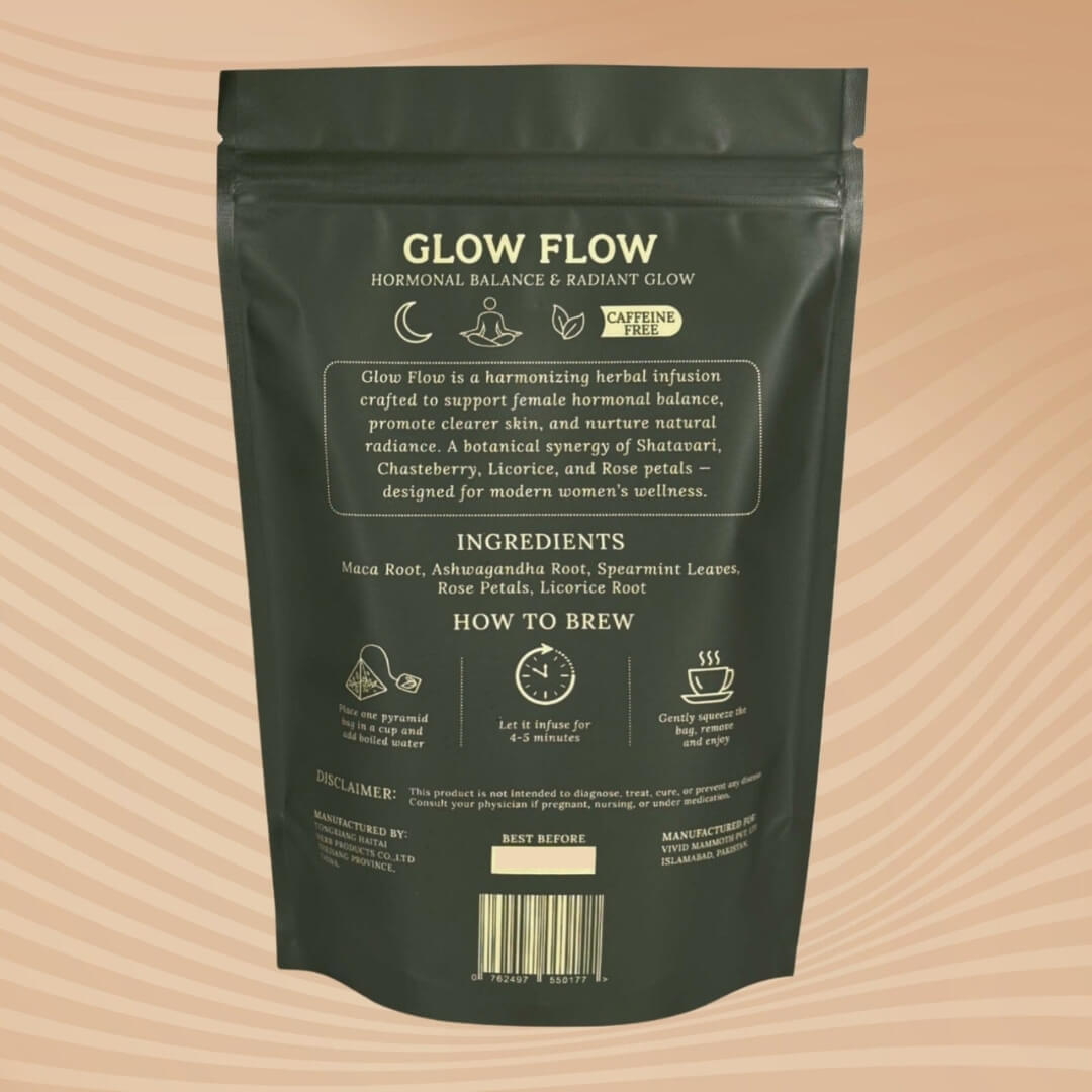 Glow Flow Herbal Tea – Hormonal Balance & PCOS Support Blend The Herbalist