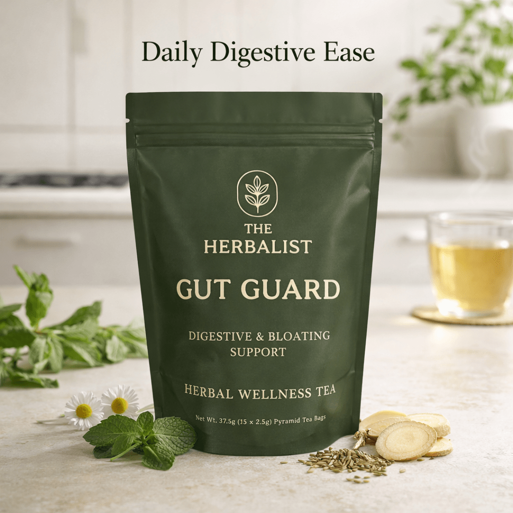 Gut Guard Herbal Tea – Digestive Support & Bloating Relief Blend The Herbalist 