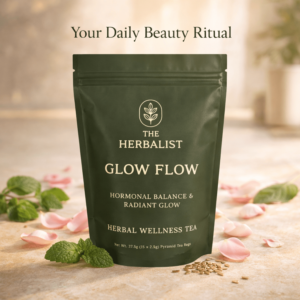 Glow Flow Herbal Tea – Hormonal Balance & PCOS Support Blend The Herbalist 