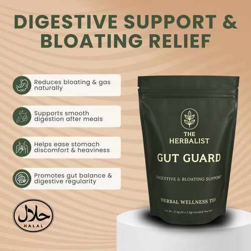 Gut Guard Herbal Tea – Digestive Support & Bloating Relief Blend The Herbalist 