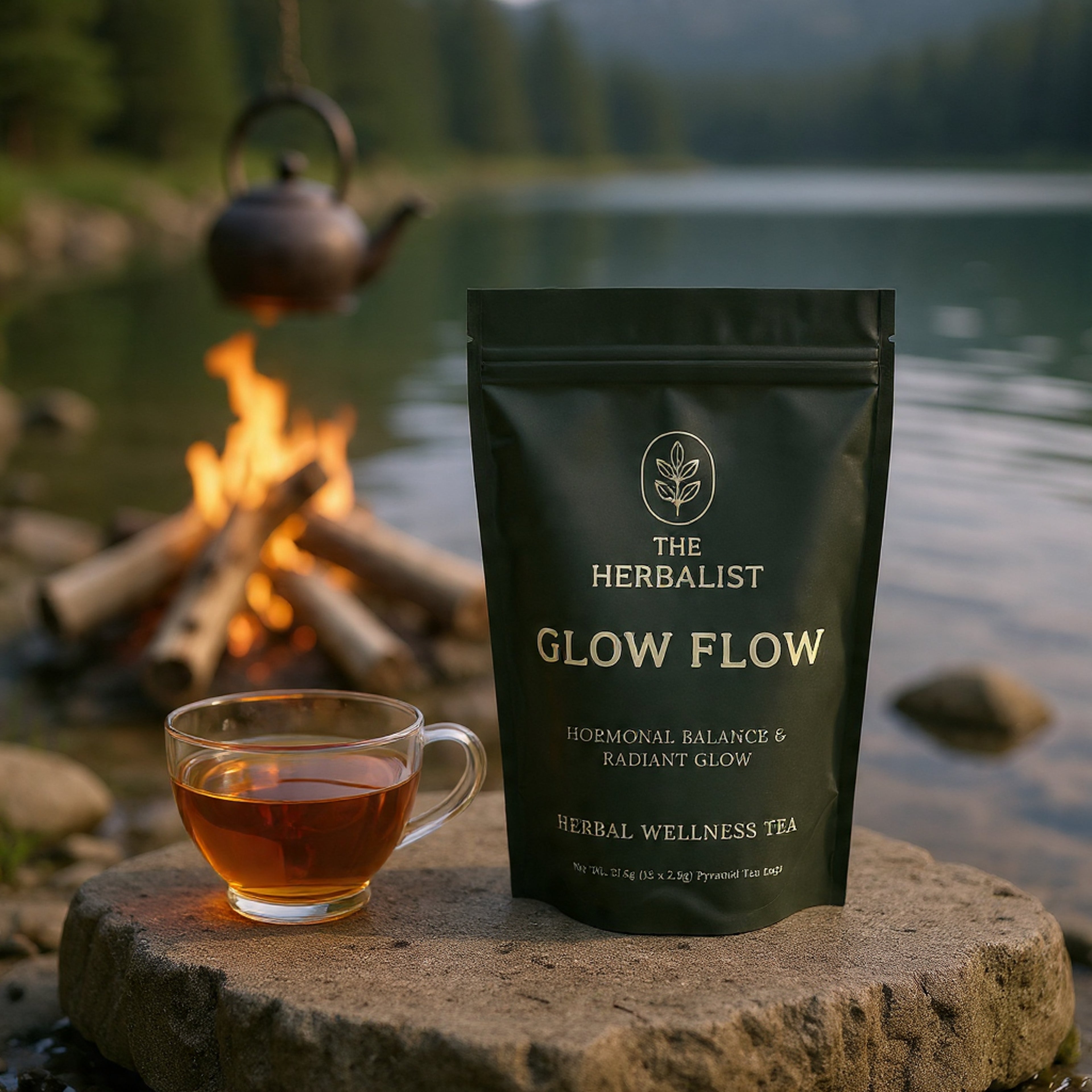 Glow Flow Herbal Tea – Hormonal Balance & PCOS Support Blend